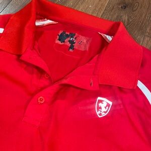 FERRARI red polo shirt